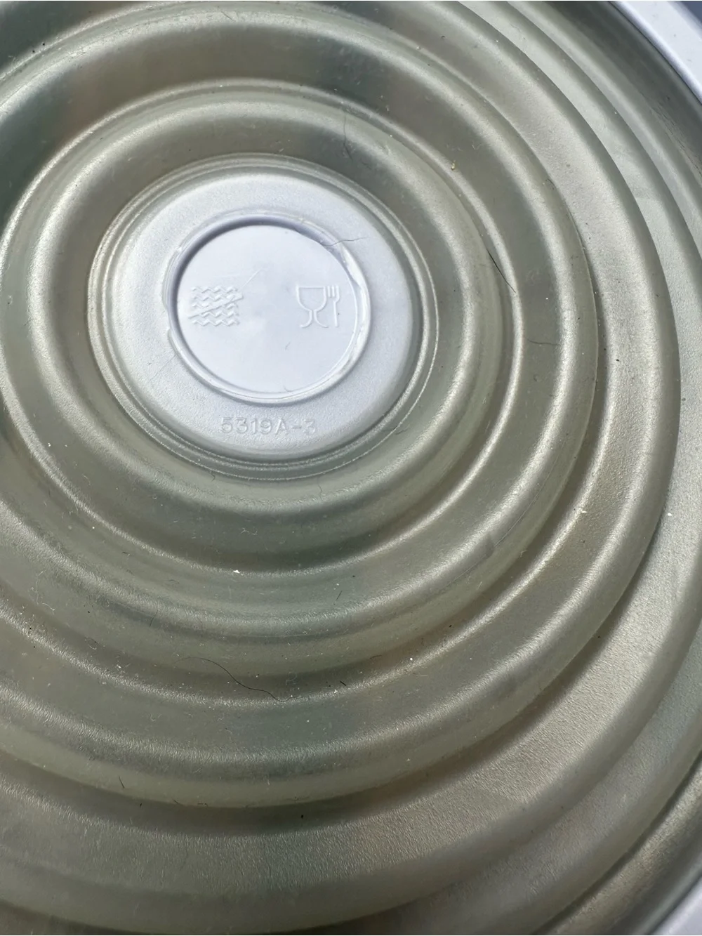 Tupperware Flexible Round Replacement Lid Light Blue @8”